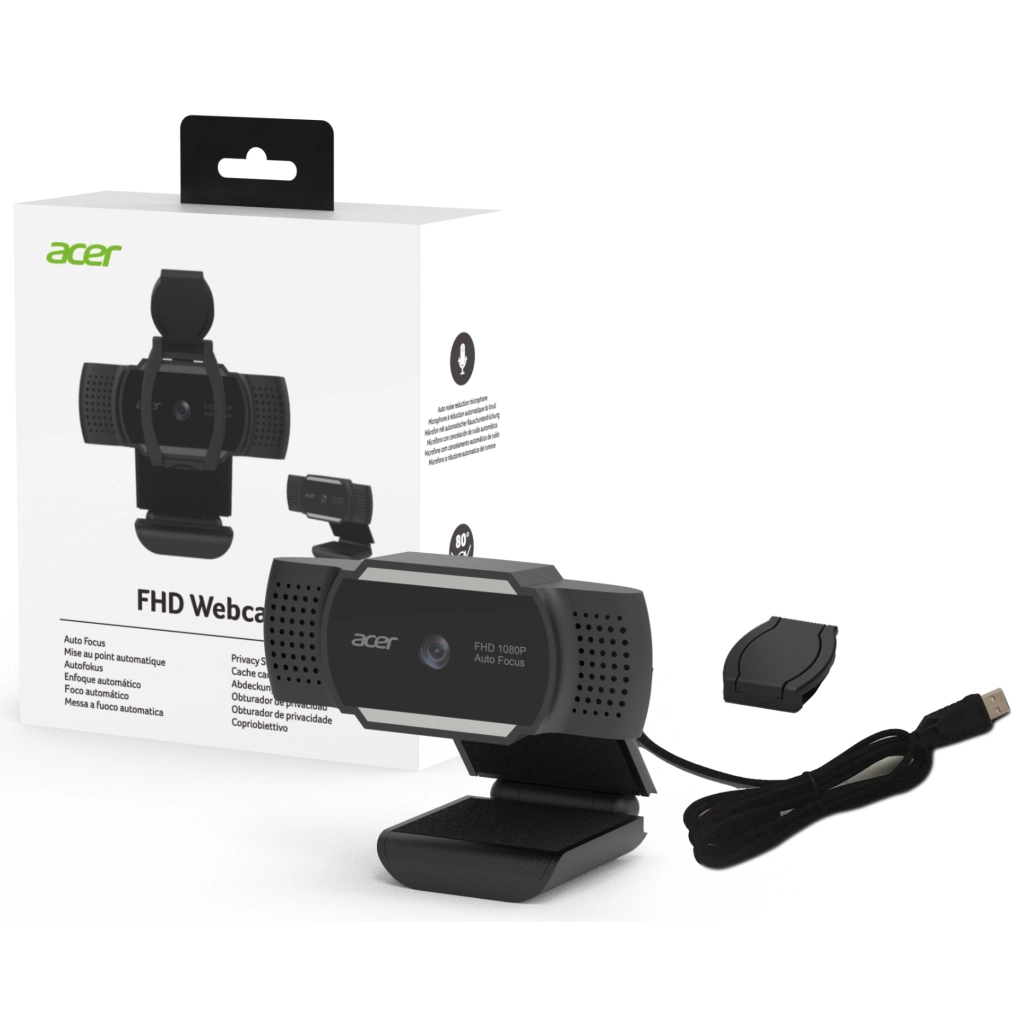 Веб-камера Acer FHD Webcam Black (HP.EXPBG.019) - зображення 11