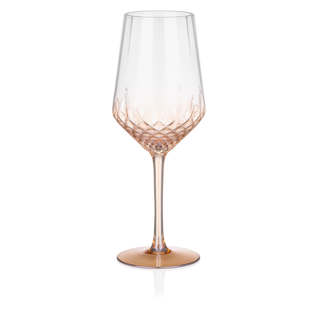 Набір келихів Ardesto Black Mars Favola 460мл, 2шт, скло, прозоро-золотистий (AR2646G) - зображення 3