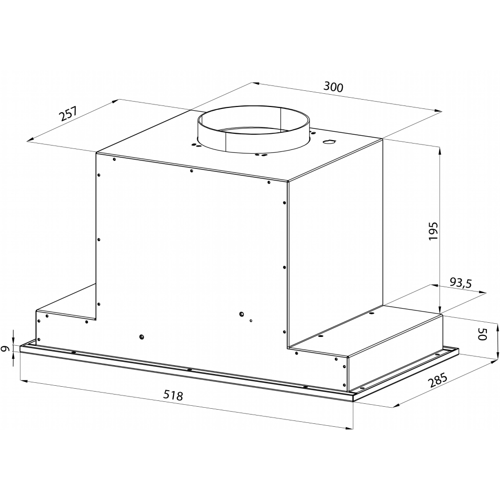 Витяжка кухонна Pyramida ABH 52 DD (1150) IX - зображення 6