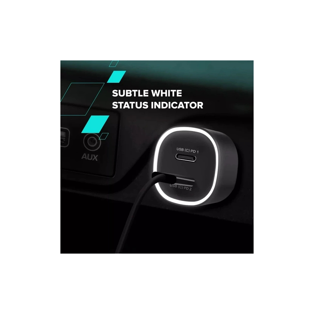 Зарядний пристрій Canyon 2xUSB-C PD60W black (CNE-CCABR3CC) - зображення 9