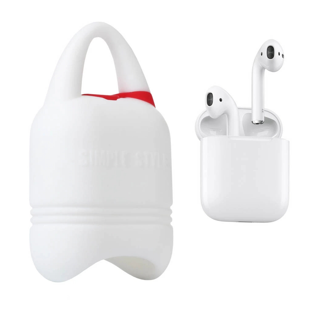 Чохол для навушників Kindon i-Smile для Apple AirPods IPH1430 White (702345) - зображення 2