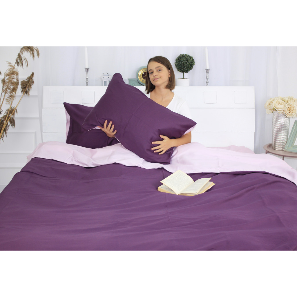 Постільна білизна MirSon King Size Сатин Premium 0199+3220 Iris 220х240 (2200001169593) - изображение 3