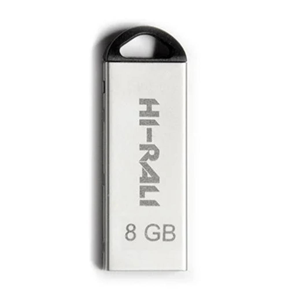 USB флеш накопичувач Hi-Rali 8GB Fit Series Silver USB 2.0 (HI-8GBFITSL) - зображення 1