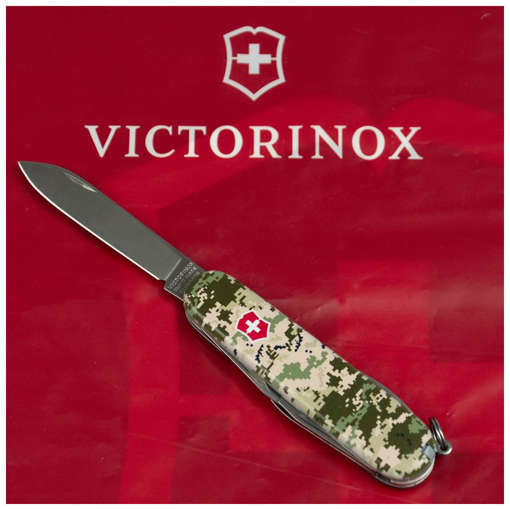 Ніж Victorinox Spartan Army 91 мм Піксель + Лого (1.3603.3_W3941p) - зображення 5