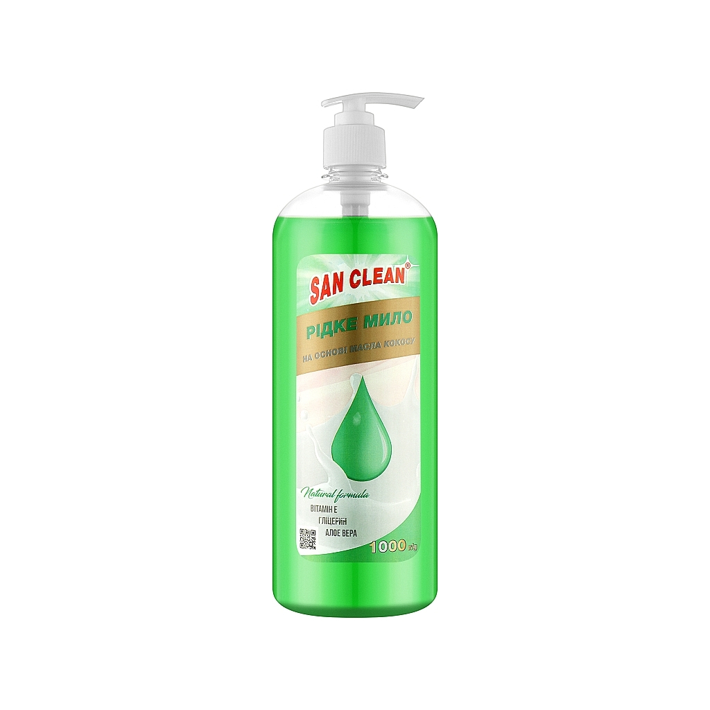 Рідке мило San Clean Зелене 1000 г (4820003540985) - зображення 1