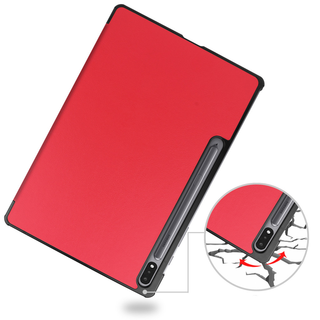 Чохол до планшета BeCover Smart Case Samsung Tab S9 Plus (SM-X810/SM-X816)/S9 FE Plus (SM-X610/SM-X616) 12.4" Red (710325) - зображення 6