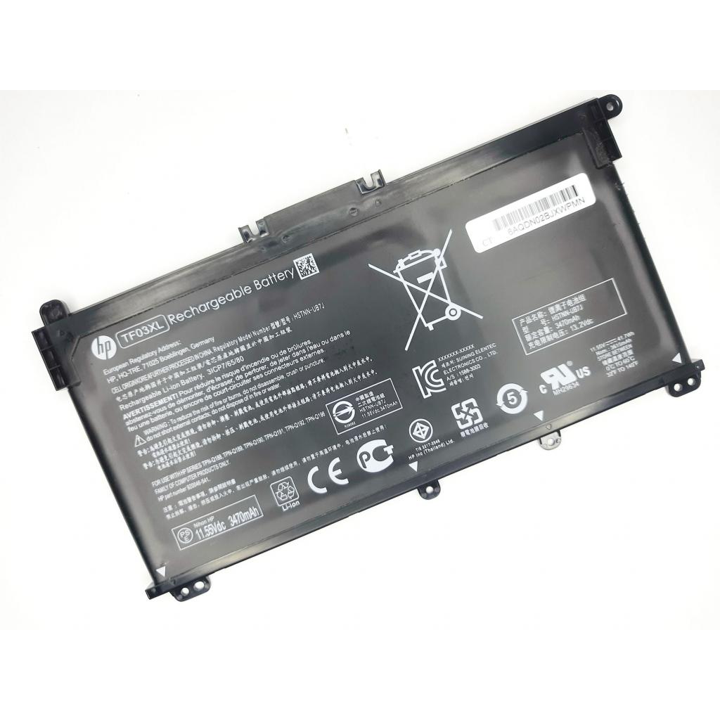 Акумулятор до ноутбука HP Pavilion 15-cd TF03XL, 3615mAh (41.7Wh), 3cell, 11.55V, L (A47511) - зображення 2