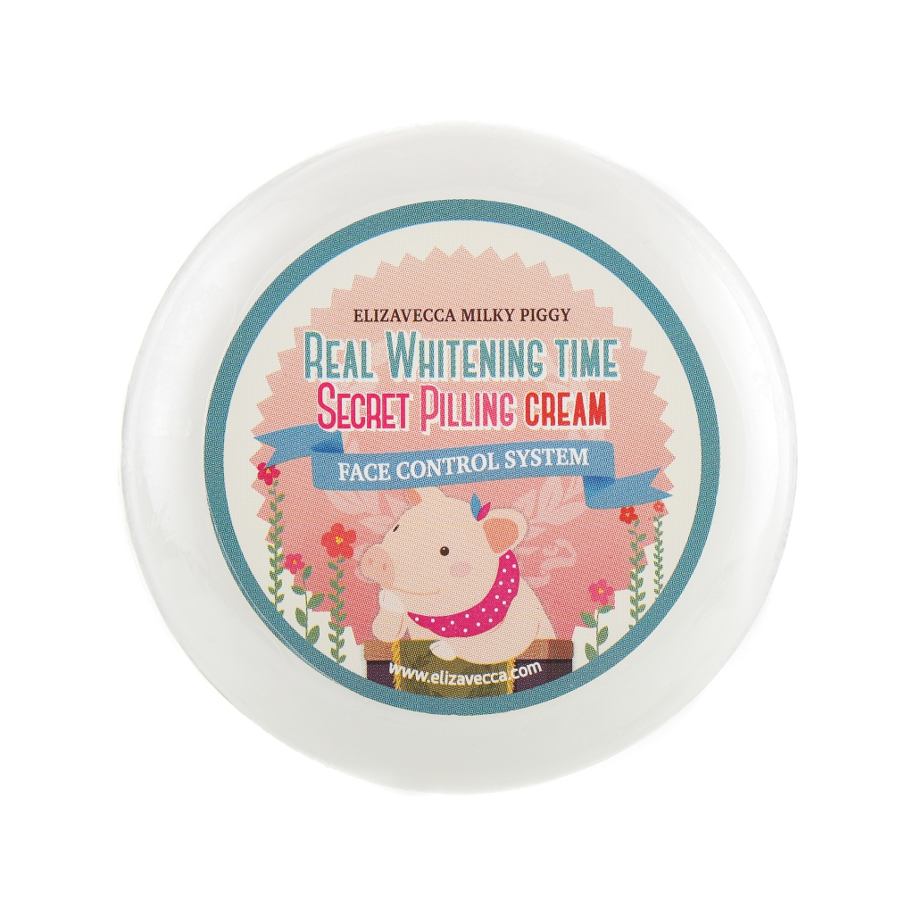 Крем для обличчя Elizavecca Milky Piggy Real Whitening Time Secret Pilling Cream 100 мл (8809071369250) - зображення 3