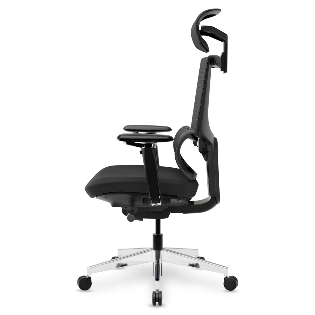 Офісне крісло Mealux S8 Air Fabric Black (HF-S8P F/B) - зображення 3