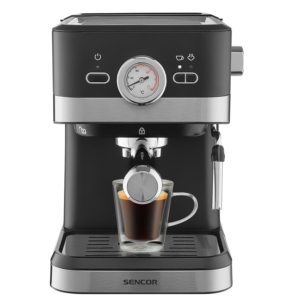 Ріжкова кавоварка еспресо Sencor SES 1721BK - изображение 2