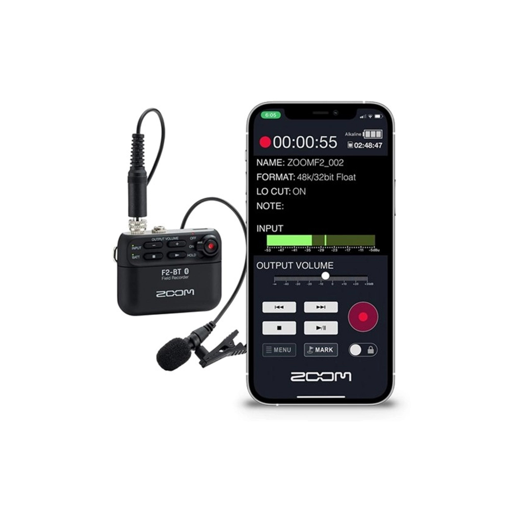 Цифровий диктофон Zoom F2-BT Black цифрова портативна студія (287179) - изображение 7