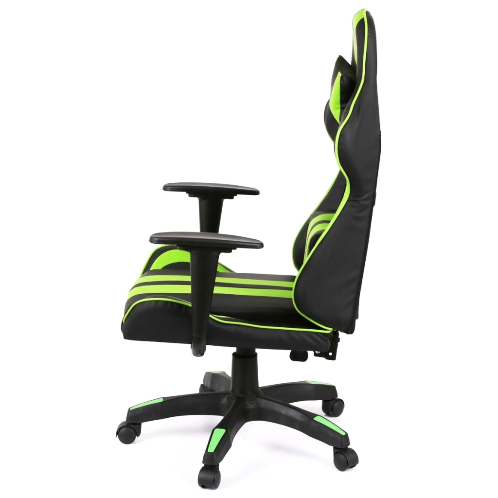 Крісло ігрове Аклас Стрік Light ANF Зелений (PU-чорний/салатовий) (00160341) - зображення 3