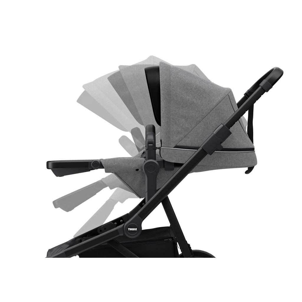 Коляска Thule Sleek 2 в 1 Black/Grey Melange (TH 11000023) - зображення 8