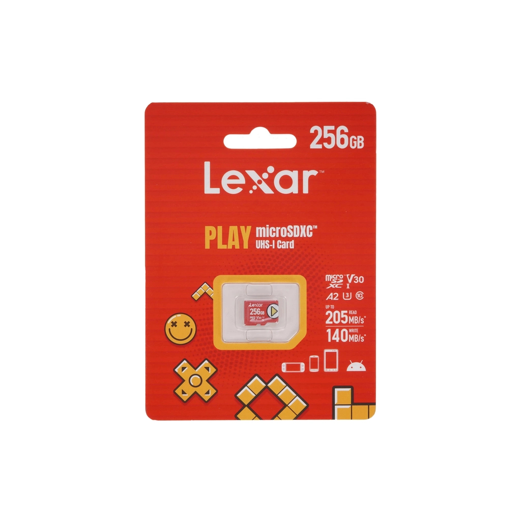 Карта пам'яті Lexar 256GB microSDXC class 10 UHS-I U3 V30 A2 Play (LMSPLAY256G-BNSNG) - зображення 2