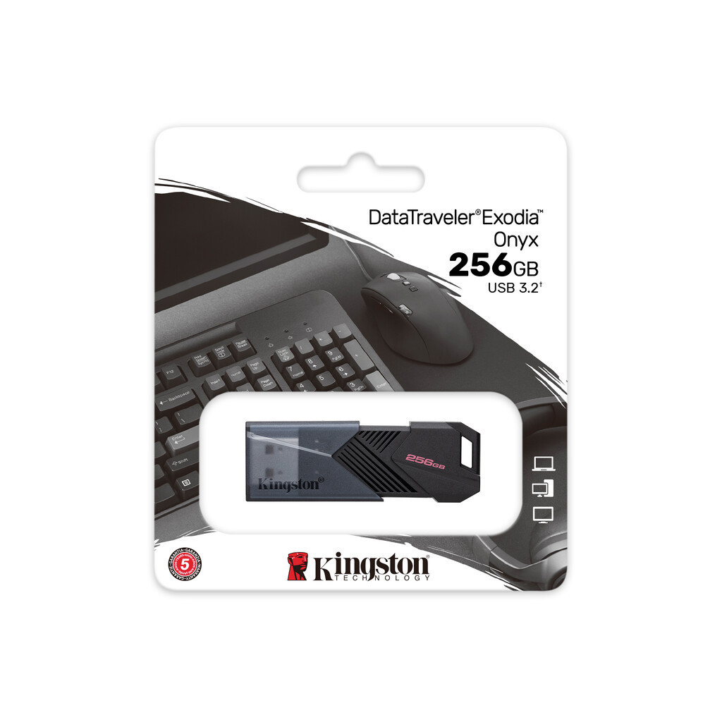 USB флеш накопичувач Kingston USB3.2 256GB Kingston DataTraveler Exodia Onyx (DTXON/256GB) - зображення 11