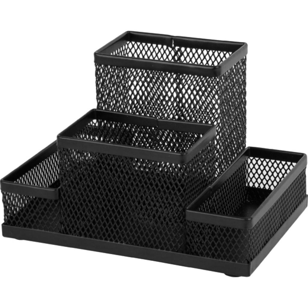 Підставка для дрібниць Axent 155x103x100мм, wire mesh, black (2117-01-A) - зображення 1