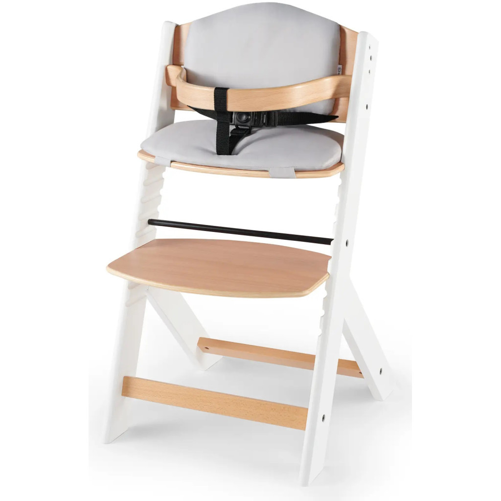 Стілець для годування Kinderkraft Enock White Wood з подушкою (5902533917242) - зображення 2