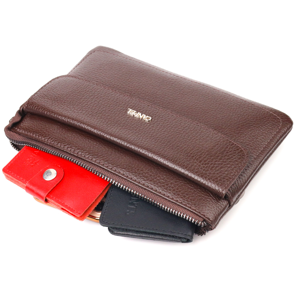 Сумка Canpellini З натуральної шкіри Коричнева (21548) - зображення 8