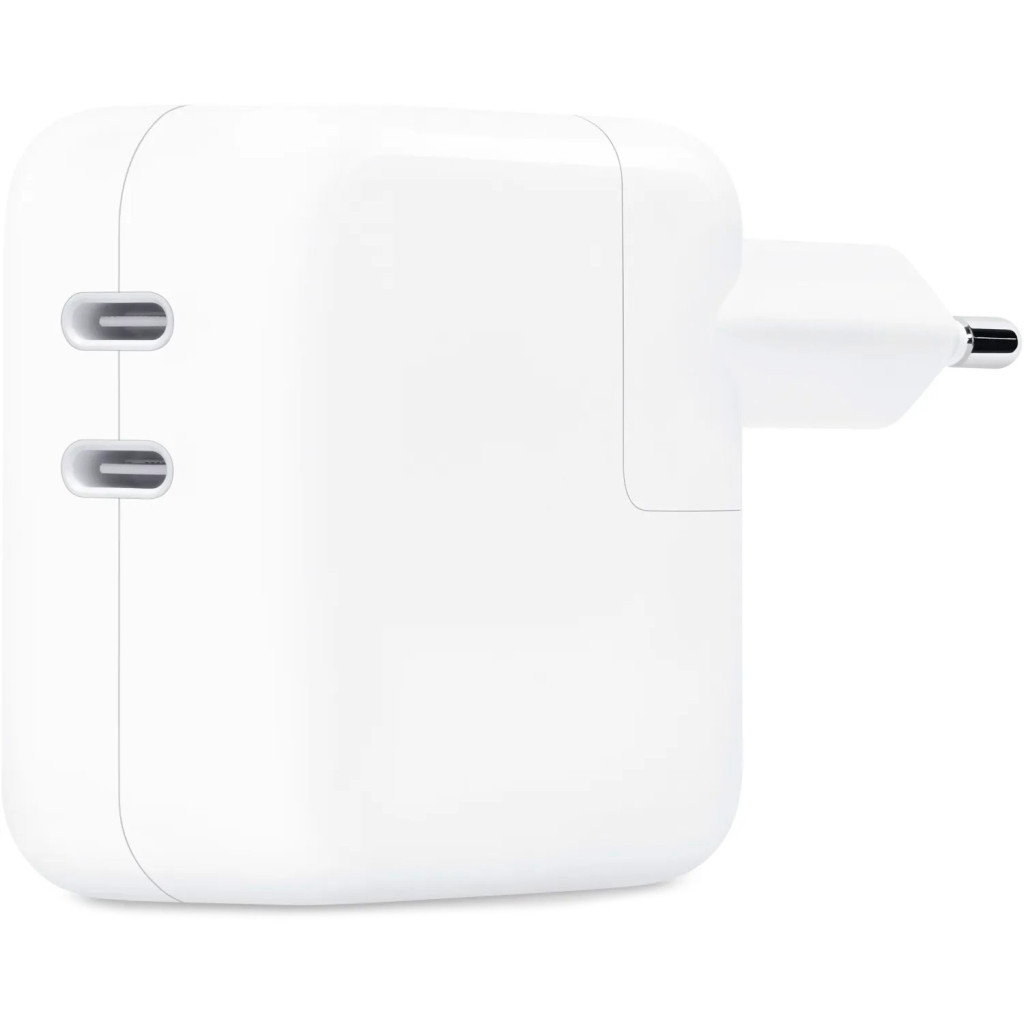 Зарядний пристрій Apple 35W Dual USB-C Power Adapter Model A2676 (MW2K3ZM/A) - зображення 1