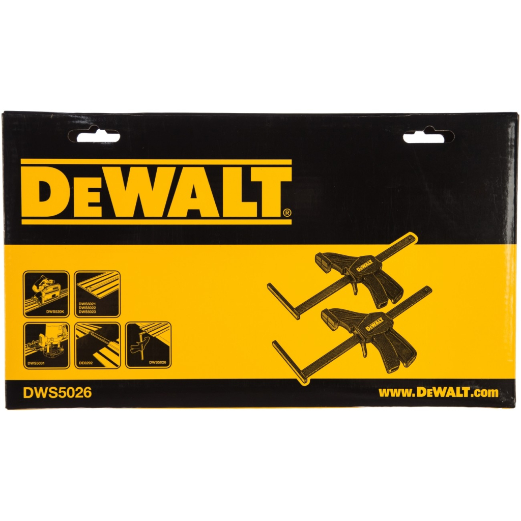 Струбцина DeWALT для направляючих шин DWS5021/DWS5022/DWS5023, 2 шт (DWS5026) - зображення 7