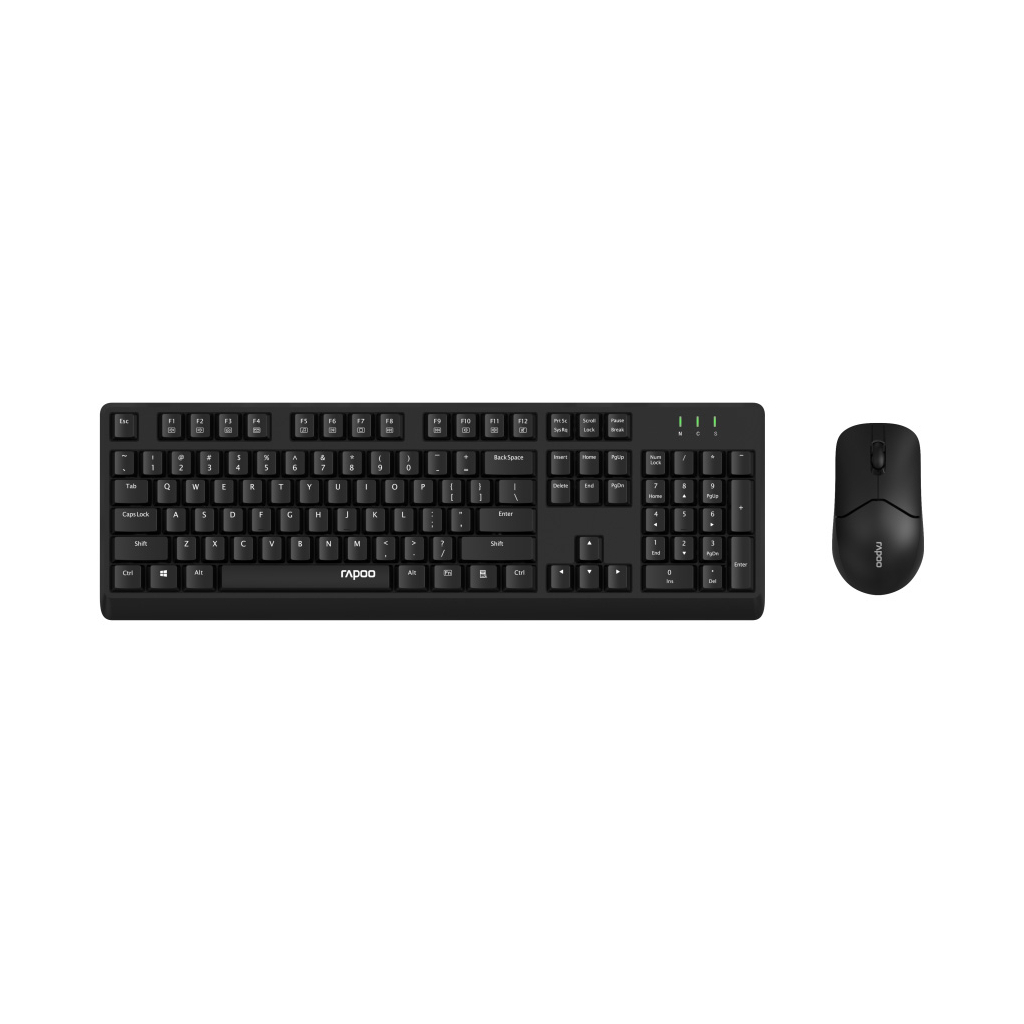 Комплект Rapoo X1500S Wireless Black (X1500S Black) - зображення 1