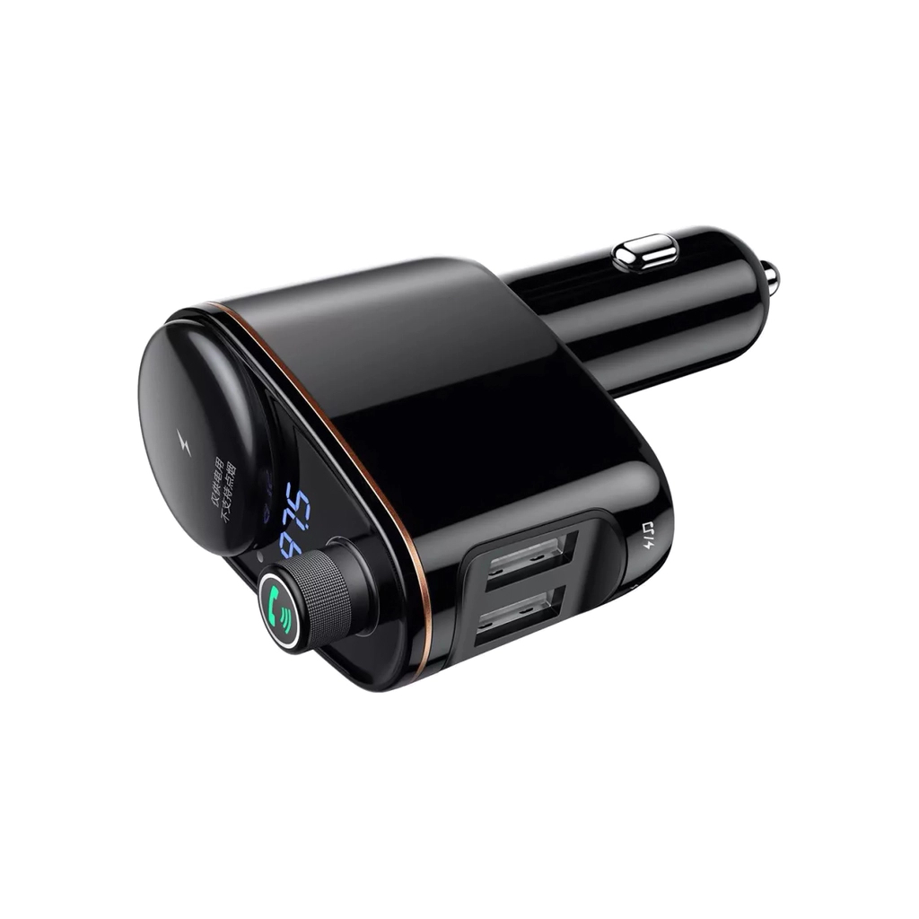 FM модулятор Baseus FM Launcher Locomotive 3.4 A 2 USB (CCHC000001) - зображення 2