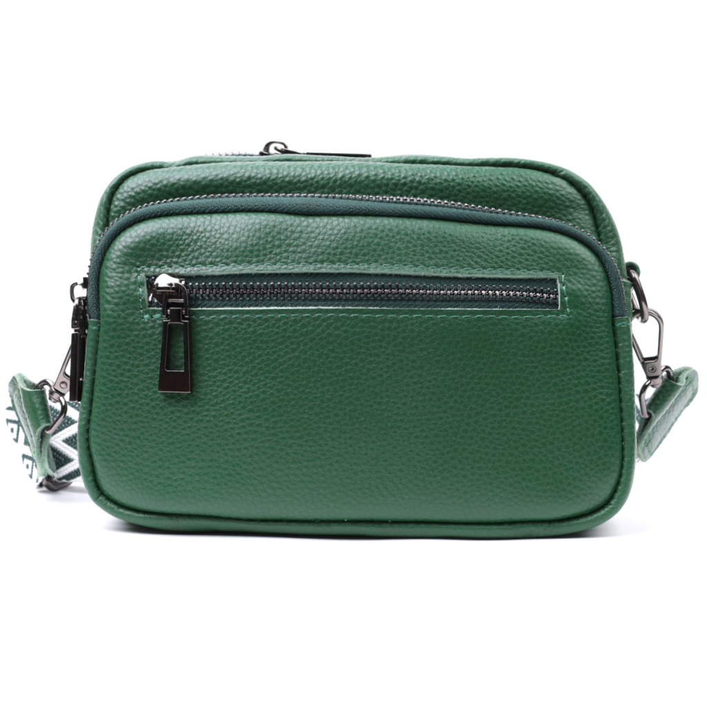 Сумка Vintage З натуральної шкіри Зелена (22639) - зображення 5