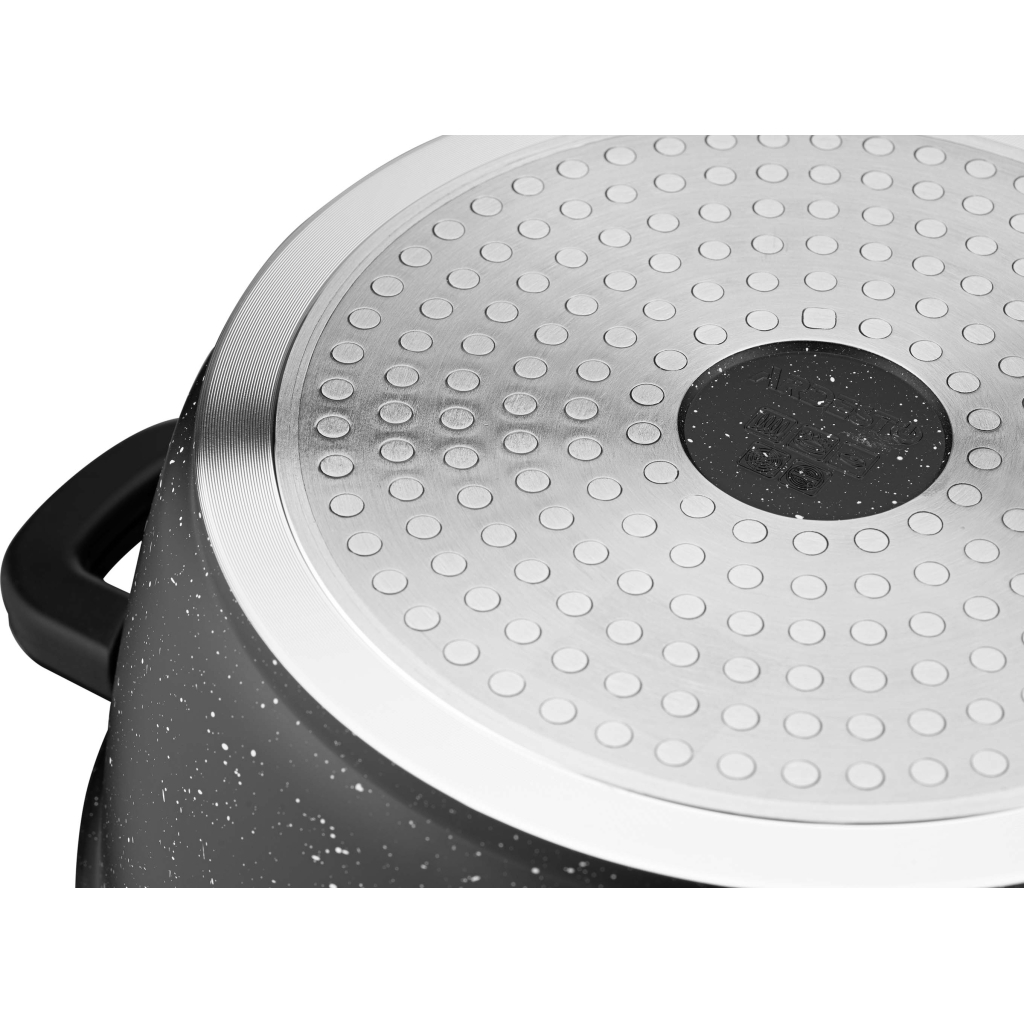 Каструля Ardesto Gemini Anzio скляна кришка 24 см 4,4 л чорна (AR2424GE) - зображення 8