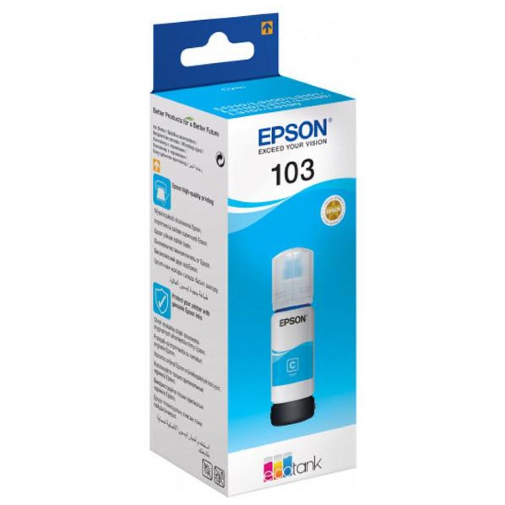 Контейнер з чорнилом Epson 103 Cyan (C13T00S24A) - зображення 1