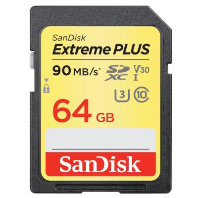 Карта пам'яті SanDisk 64GB SDXC class 10 UHS-I U3 4K Extreme Plus (SDSDXWF-064G-GNCIN) - зображення 1