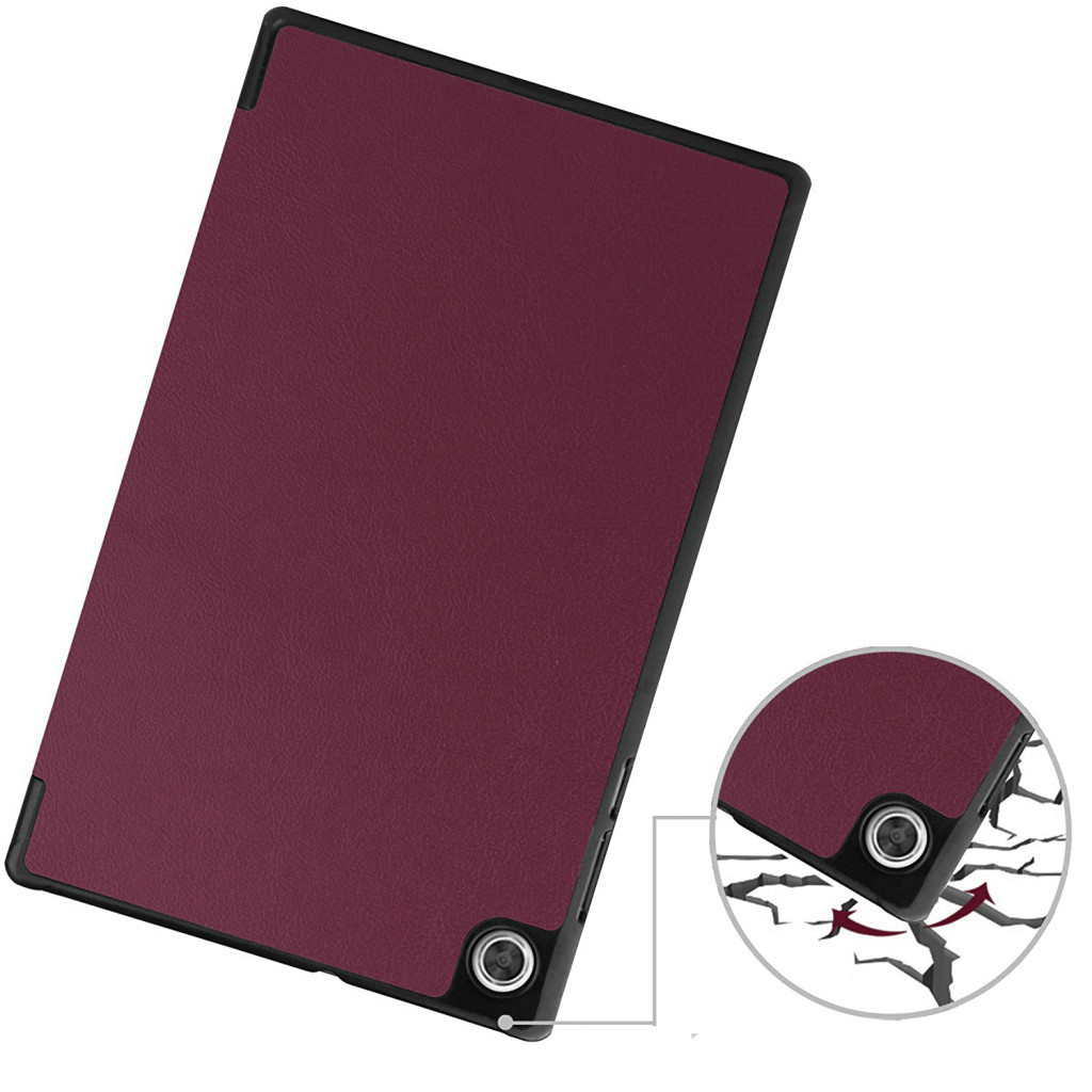 Чохол до планшета BeCover Smart Case Lenovo Tab M10 TB-X306F HD (2nd Gen) Red Wine (705974) - зображення 3