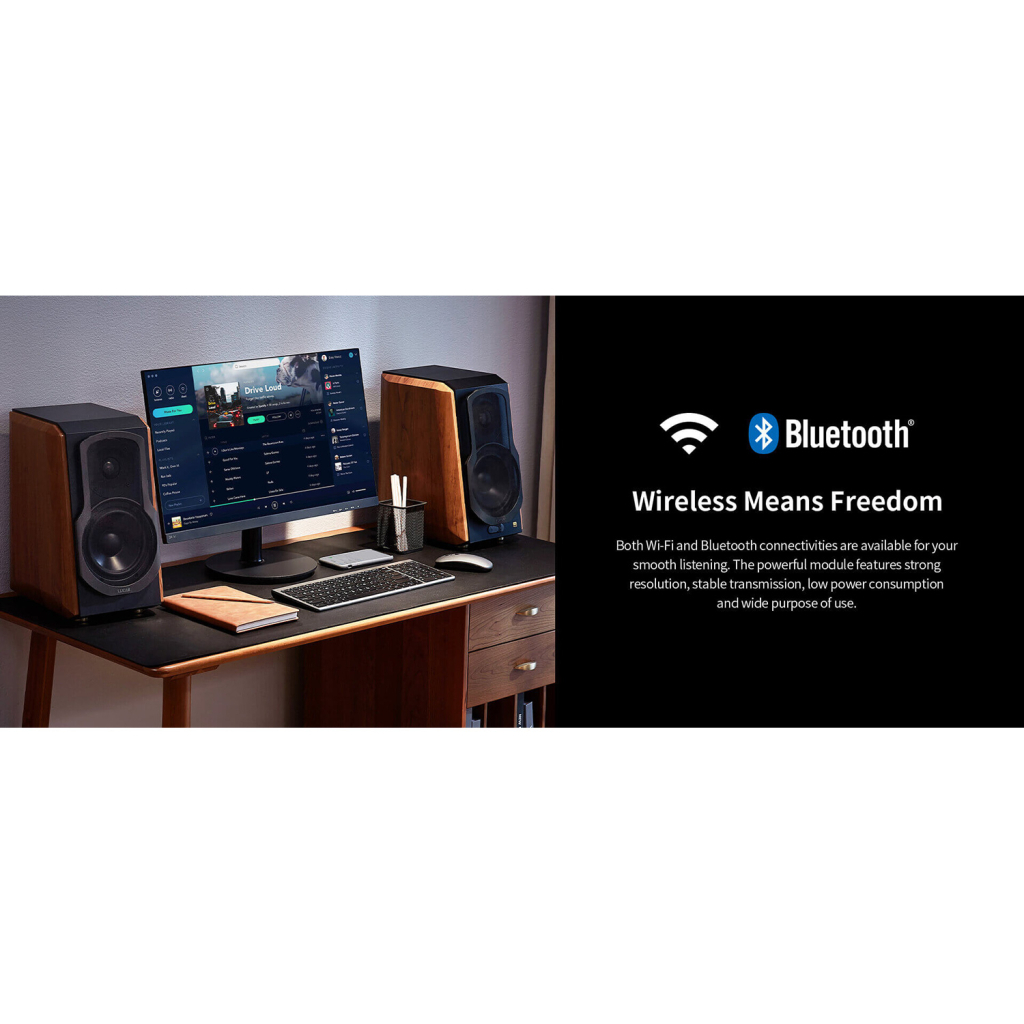 Акустична система Edifier S1000W 120W Bluetooth Wi-Fi Hi-Res Brown (S1000W) - зображення 5