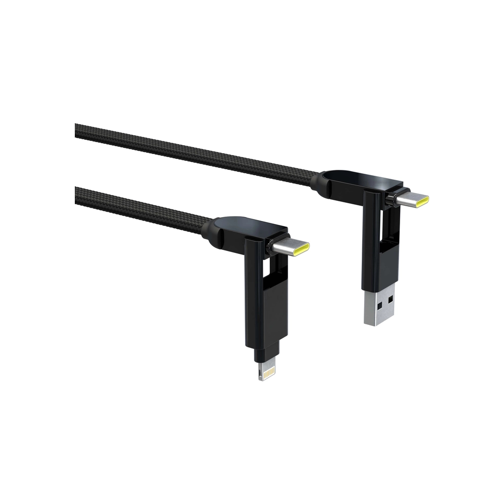 Дата кабель 6in1 inCharge XL 3.0m black Rolling Square (XLL01R) - зображення 2