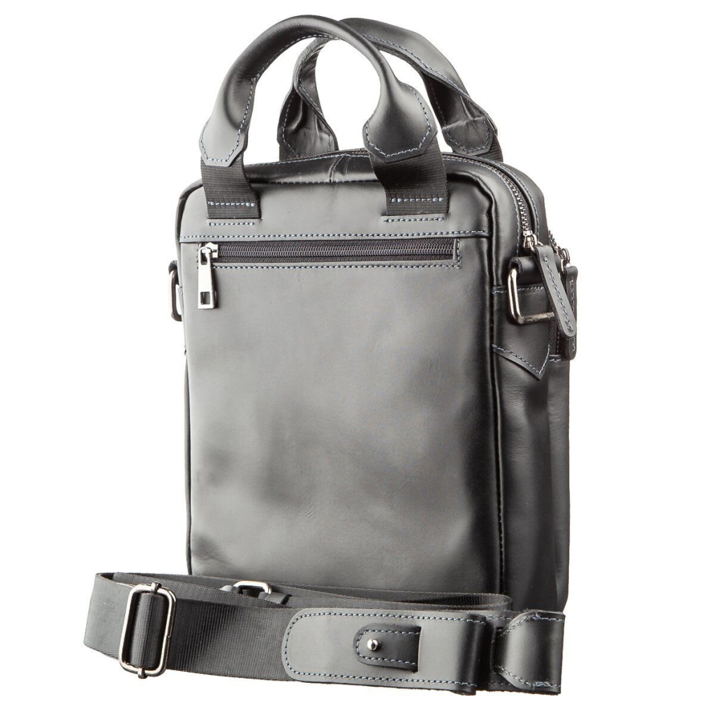 Сумка Shvigel У гладкій шкірі Чорна (11184) - зображення 2