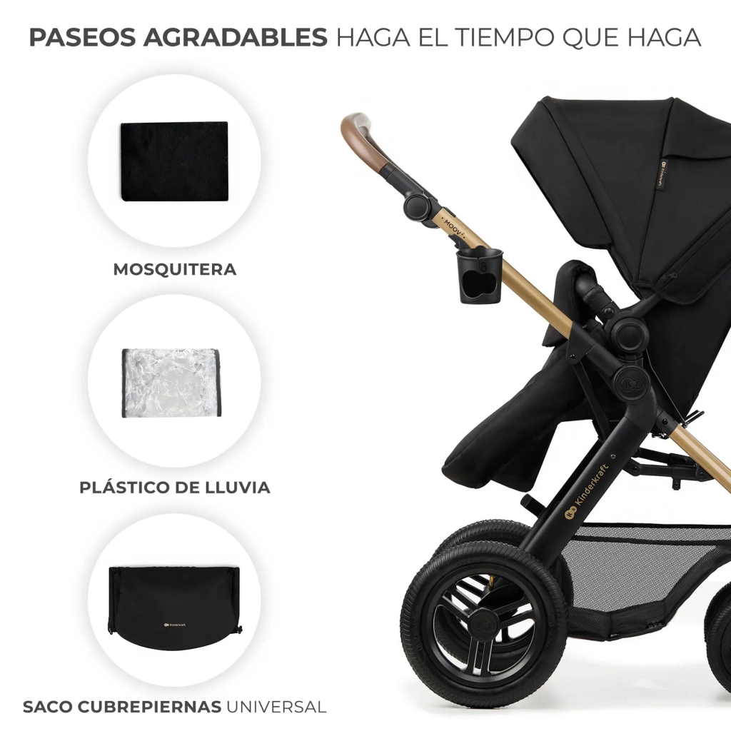 Коляска Kinderkraft 3 в 1 Moov 2 Air Pure Black (KSMOOV02BLK0000) (5902533925759) - зображення 11