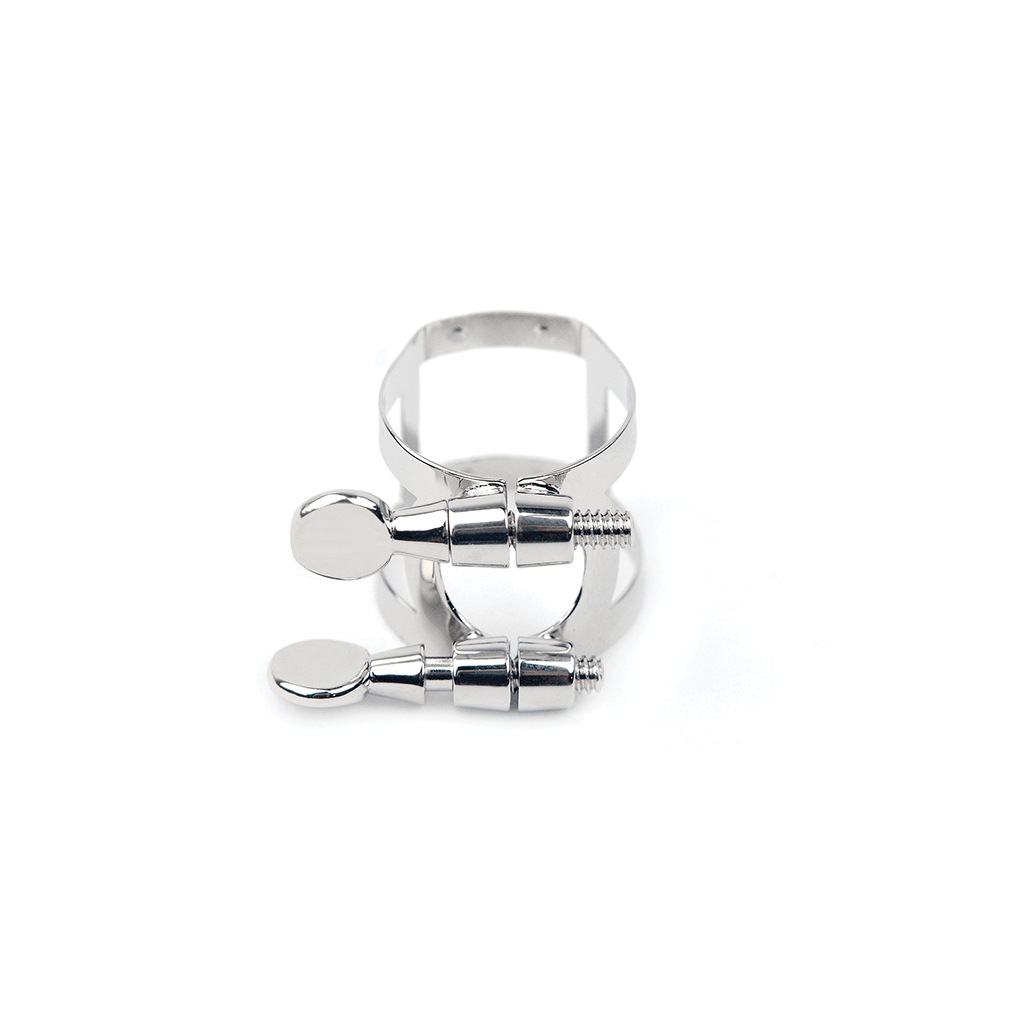 Лігатура для саксофонів D'Addario Rico Ligature & Cap For Tenor Sax, Hard Rubber-Style Nickel-Plated (RTS1N) - изображение 4