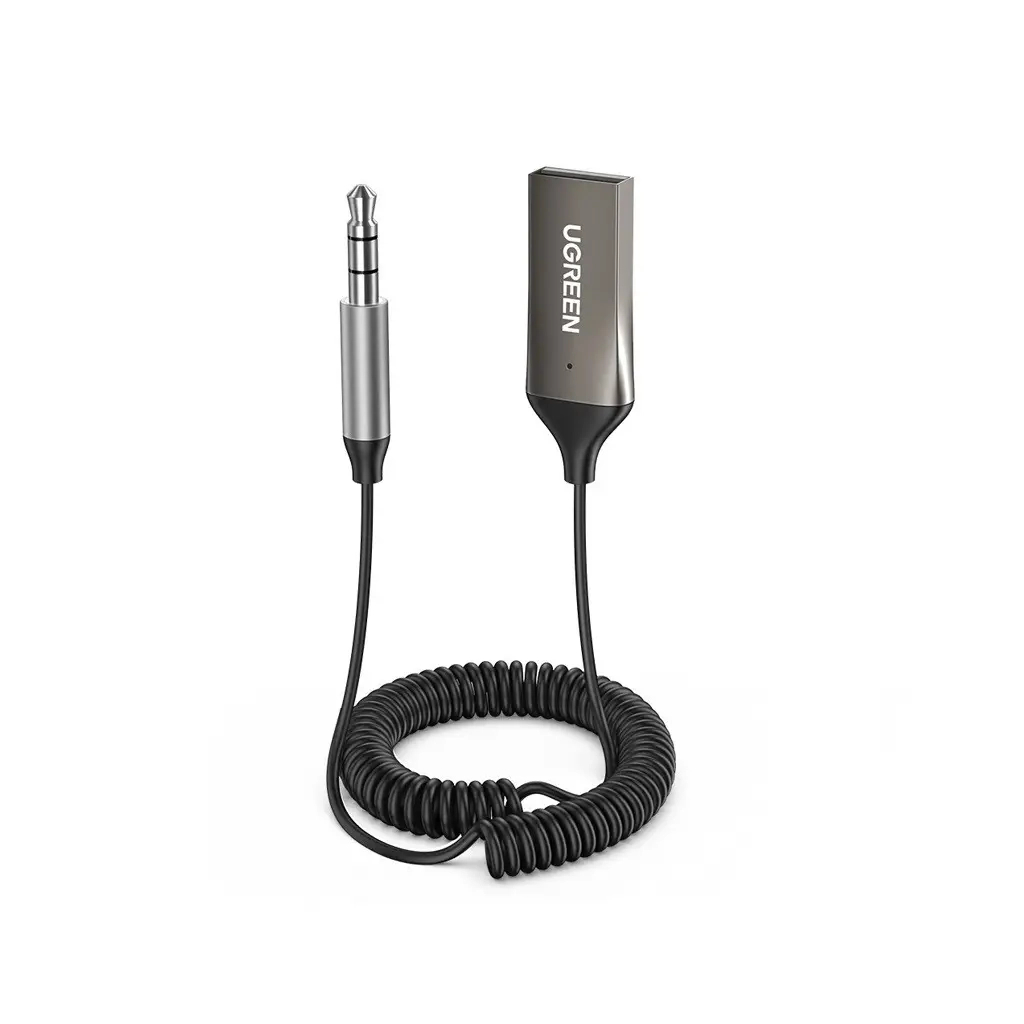 FM модулятор Ugreen Bluetooth 5.0 Aux with mic CM309 UGREEN Black (70601) - изображение 1