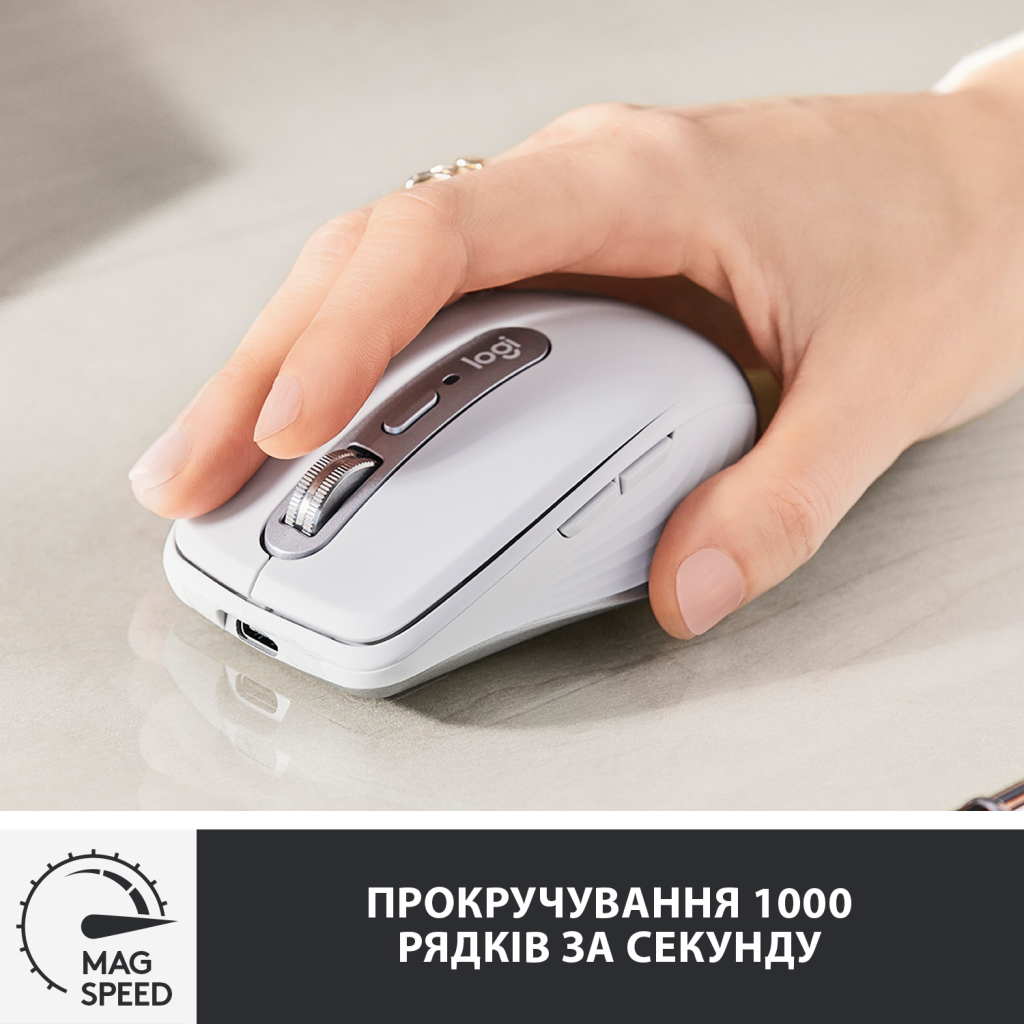 Мишка Logitech MX Anywhere 3 for Mac Pale Grey (910-005991) - зображення 2