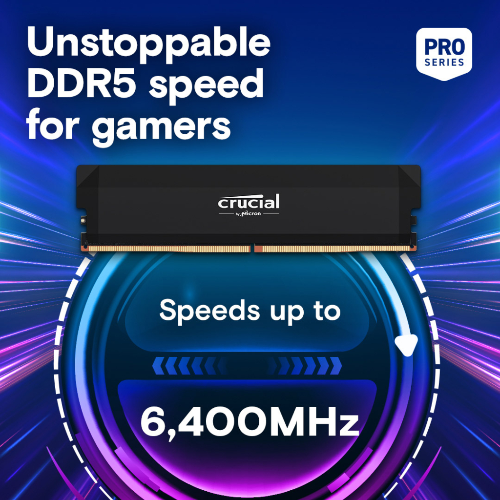Модуль пам'яті для комп'ютера DDR5 64GB (2x32GB) 6400 MHz Micron (CP2K32G64C40U5B) - зображення 3