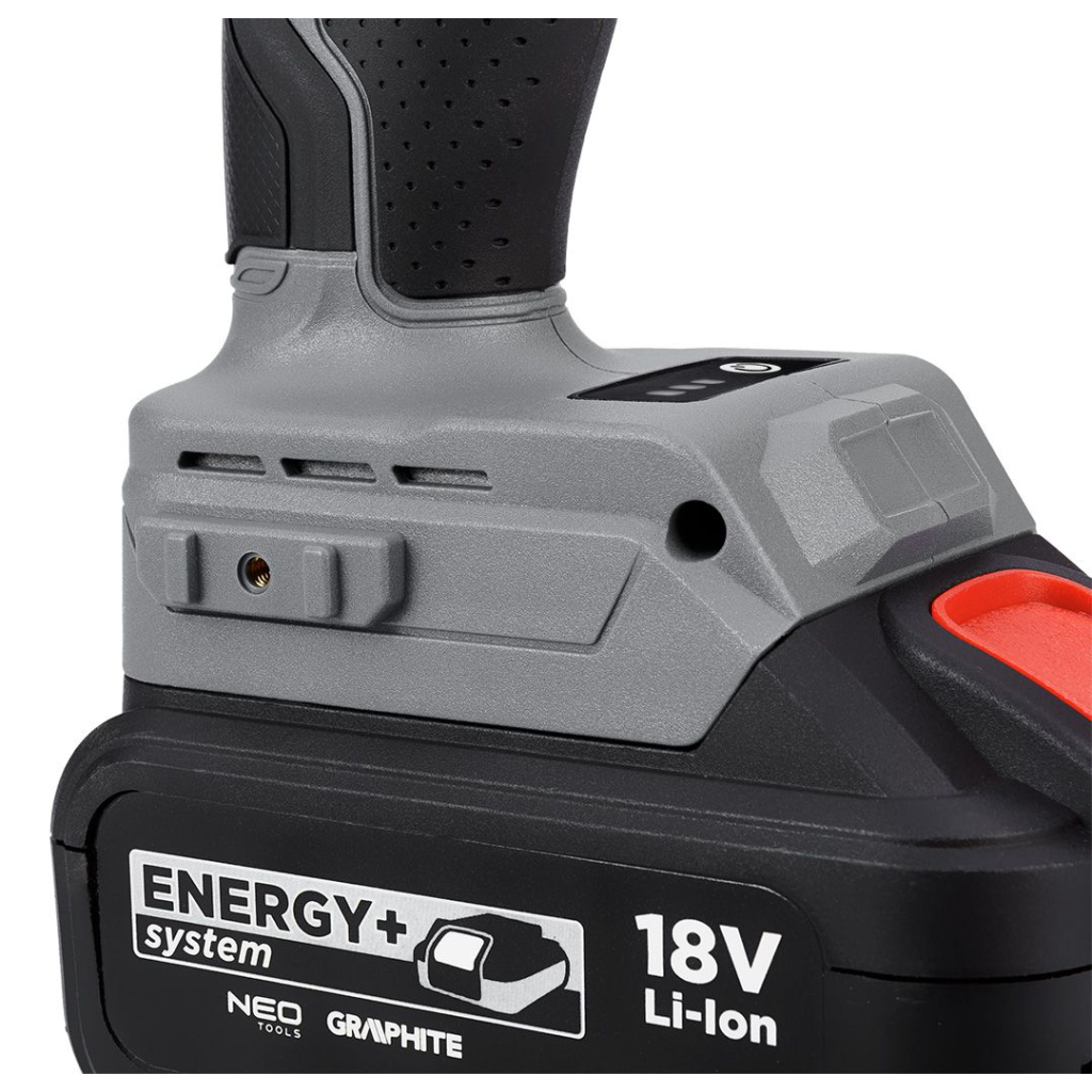 Гайковерт Graphite Energy+ 18V, безщітковий, 2600об/хв, 330Нм, 1/2", 0.9кг (без АКБ та ЗП) (58G028-1) - зображення 10