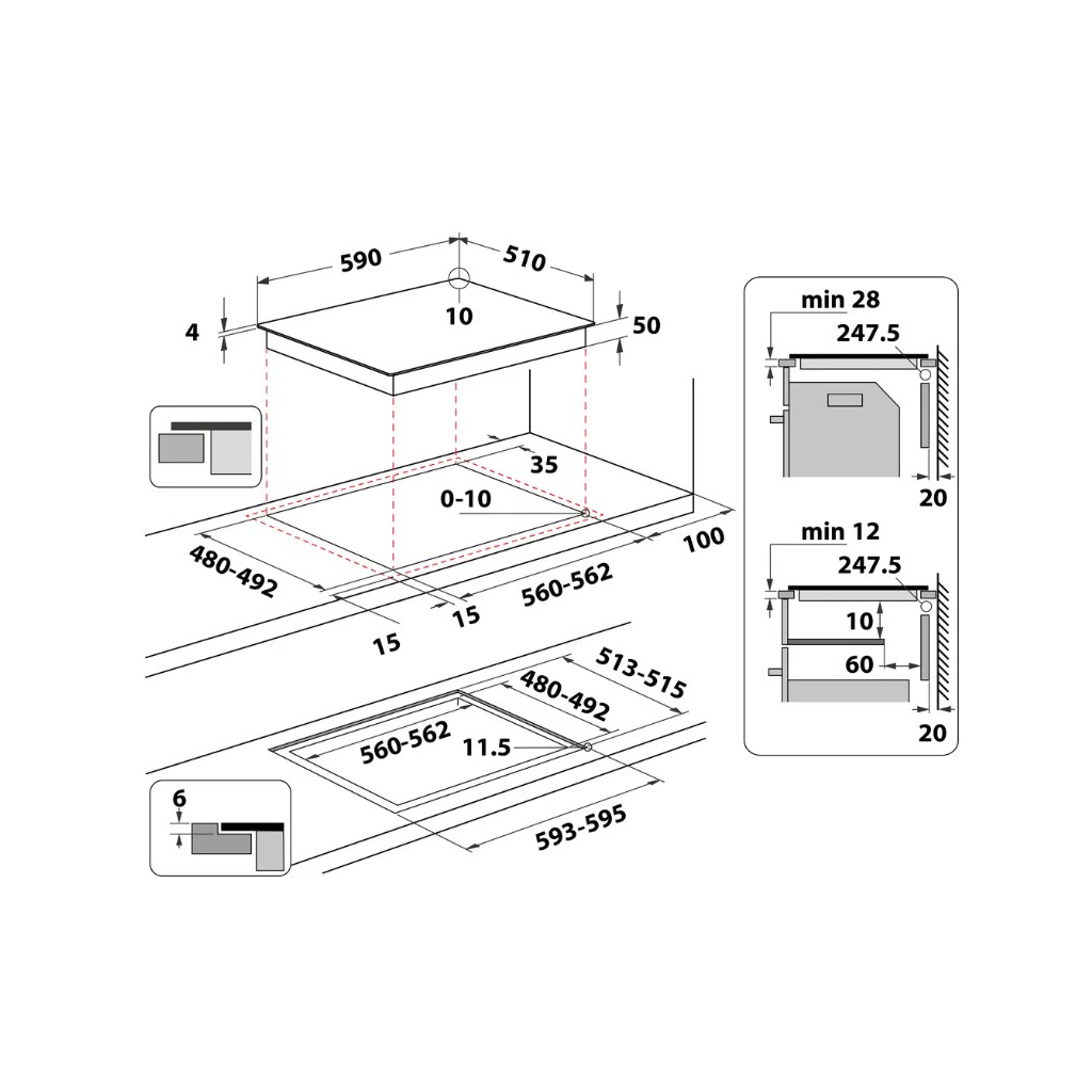 Варочна поверхня Whirlpool WSQ4860NE - зображення 12