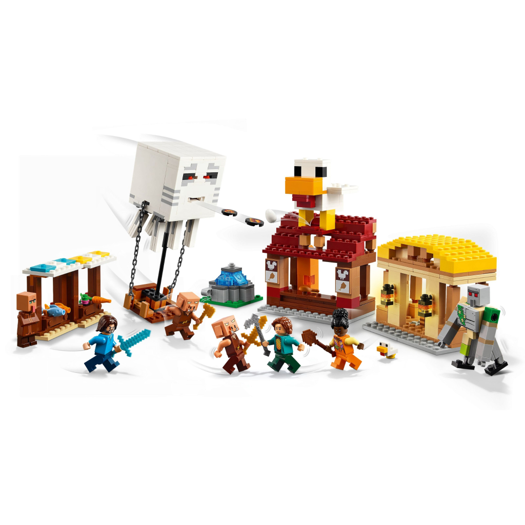 Конструктор LEGO Minecraft Напад на село з повітряною кулею Ґаст (21273) - зображення 3