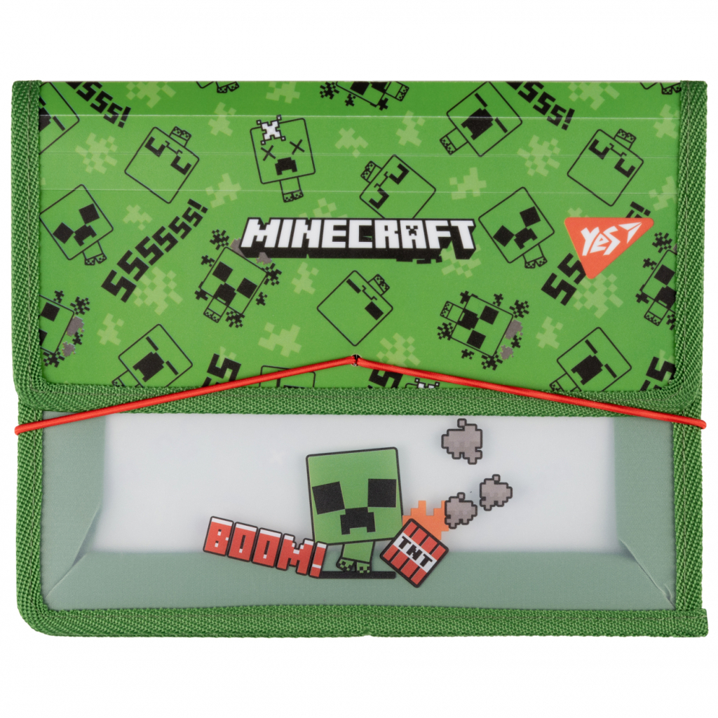 Папка для зошитів Yes В5 на резинці пластикова Minecraft Creeper (492208) - зображення 1