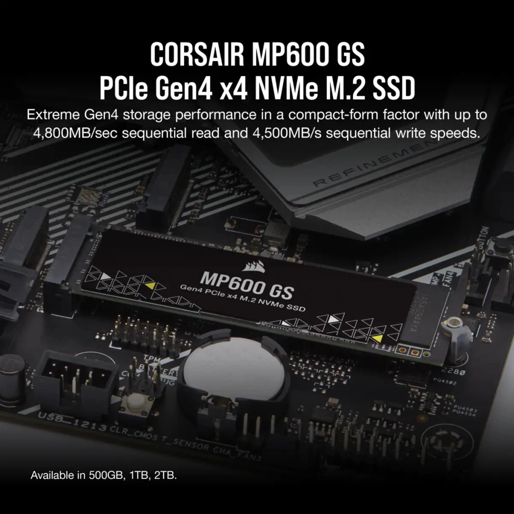 Накопичувач SSD M.2 2280 1TB MP600GS Corsair (CSSD-F1000GBMP600GS) - изображение 8