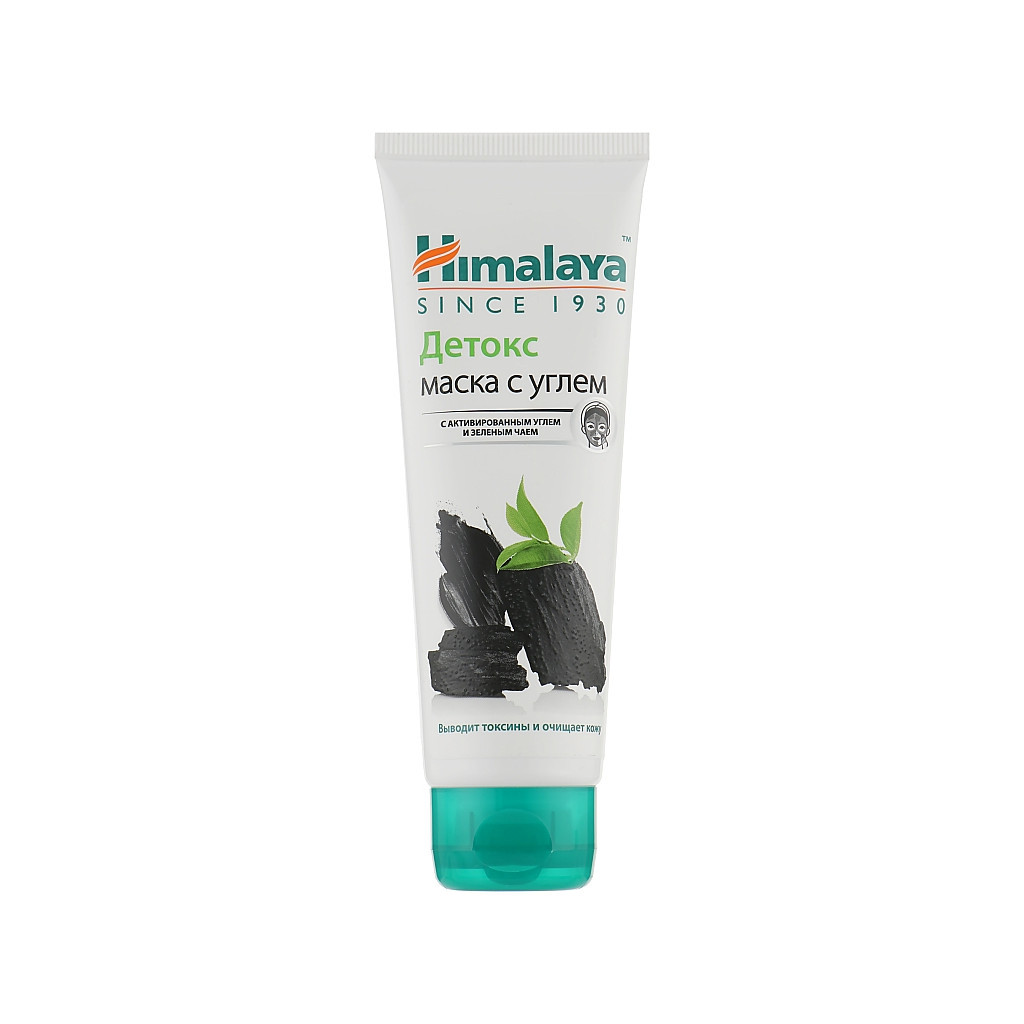 Маска для обличчя Himalaya Herbals Детокс очищуюча з вугіллям і зеленим чаєм 75 мл (6291107222295) - зображення 1