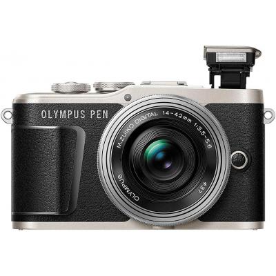 Цифровий фотоапарат Olympus E-PL9 14-42 mm Pancake Zoom Kit black/silver (V205092BE000) - зображення 4
