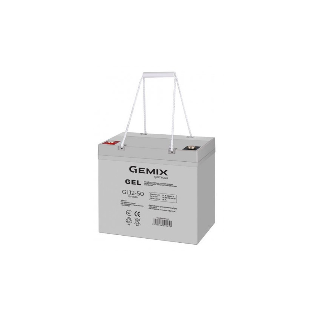 Батарея до ДБЖ Gemix GL 12В 50Ач (GL12-50) - зображення 2