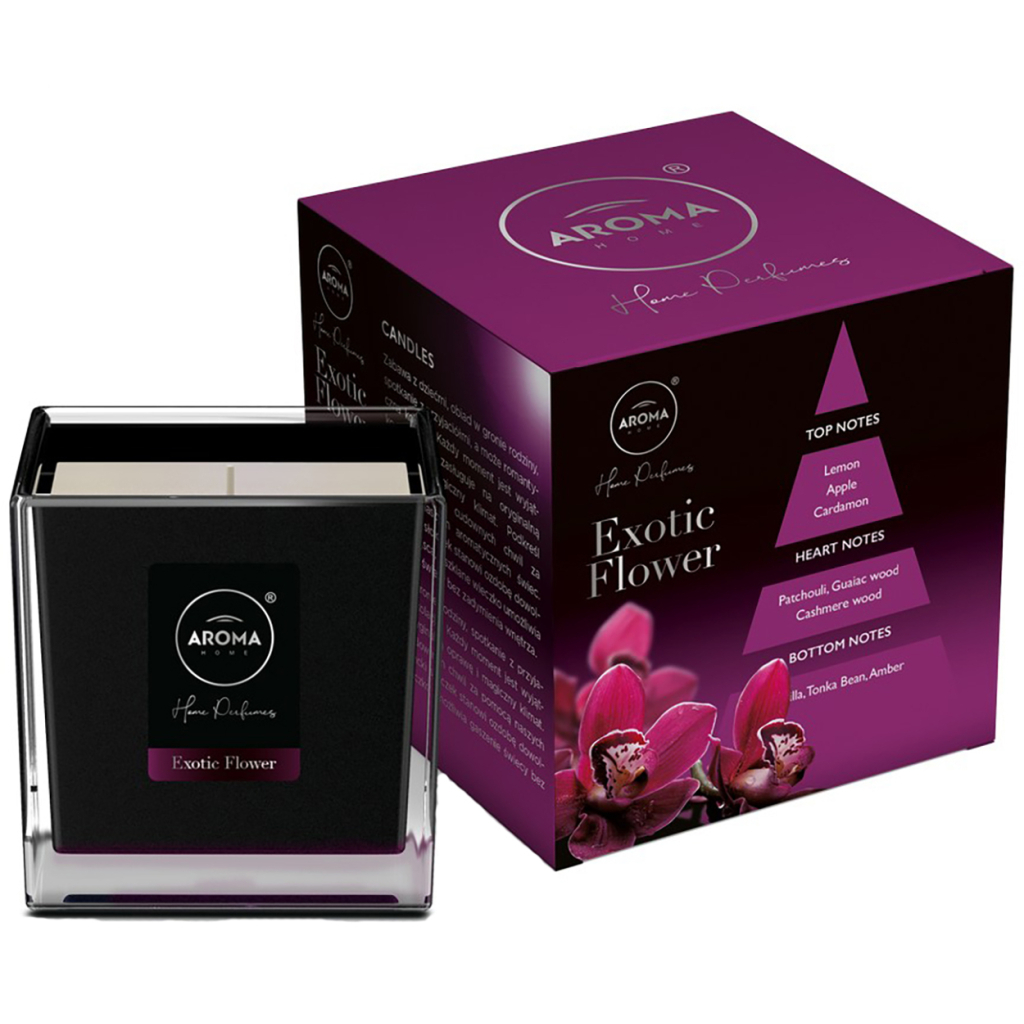 Ароматична свічка Aroma Home Black Series Exotic Flower 155 г (5902846835103) - зображення 1