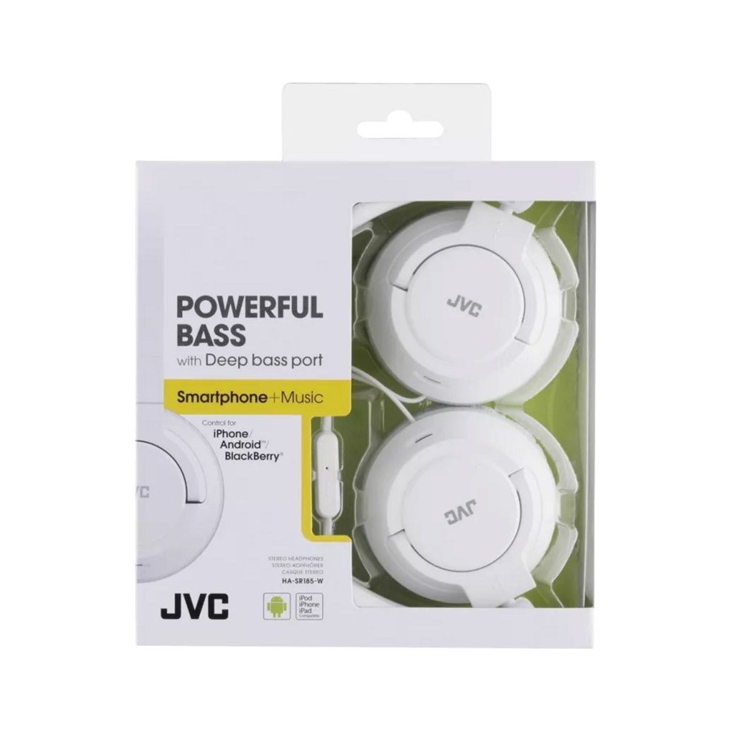 Навушники JVC HA-SR185 White (HA-SR185-W EF) - зображення 2