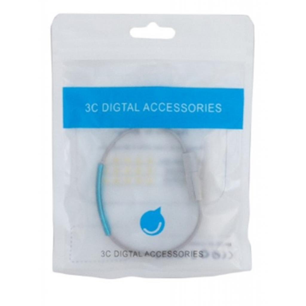 Дата кабель USB 2.0 AM to USB-C 0.2m grey Extradigital (KBU1779) - зображення 5